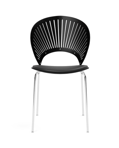 Fredericia Trinidad Chair setepolstret – Sort ask. Velg tekstil.