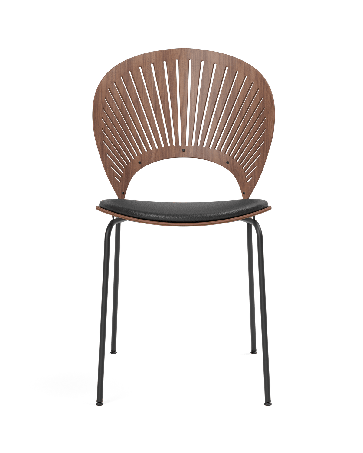 Fredericia Trinidad Chair setepolstret – Valnøtt lakk. Velg tekstil.