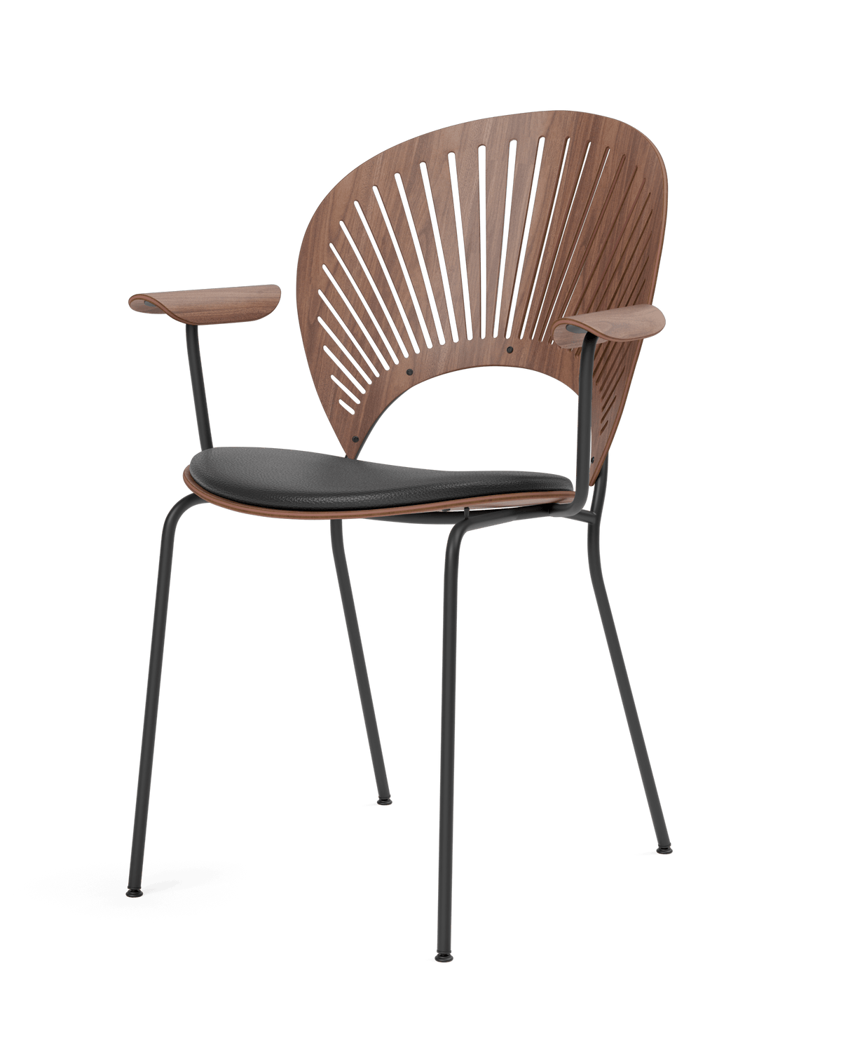 Fredericia Trinidad Armchair setepolstret – Sort ask. Velg tekstil