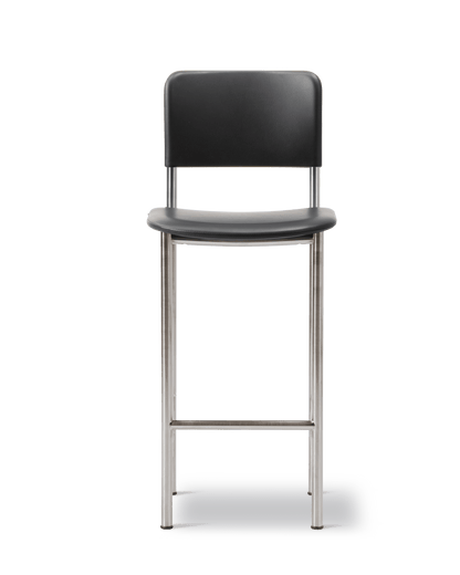 Fredericia Plan Barstool fullpolstret. Velg tekstil og understell.