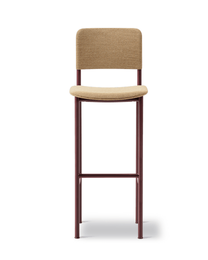 Fredericia Plan Barstool fullpolstret. Velg tekstil og understell.