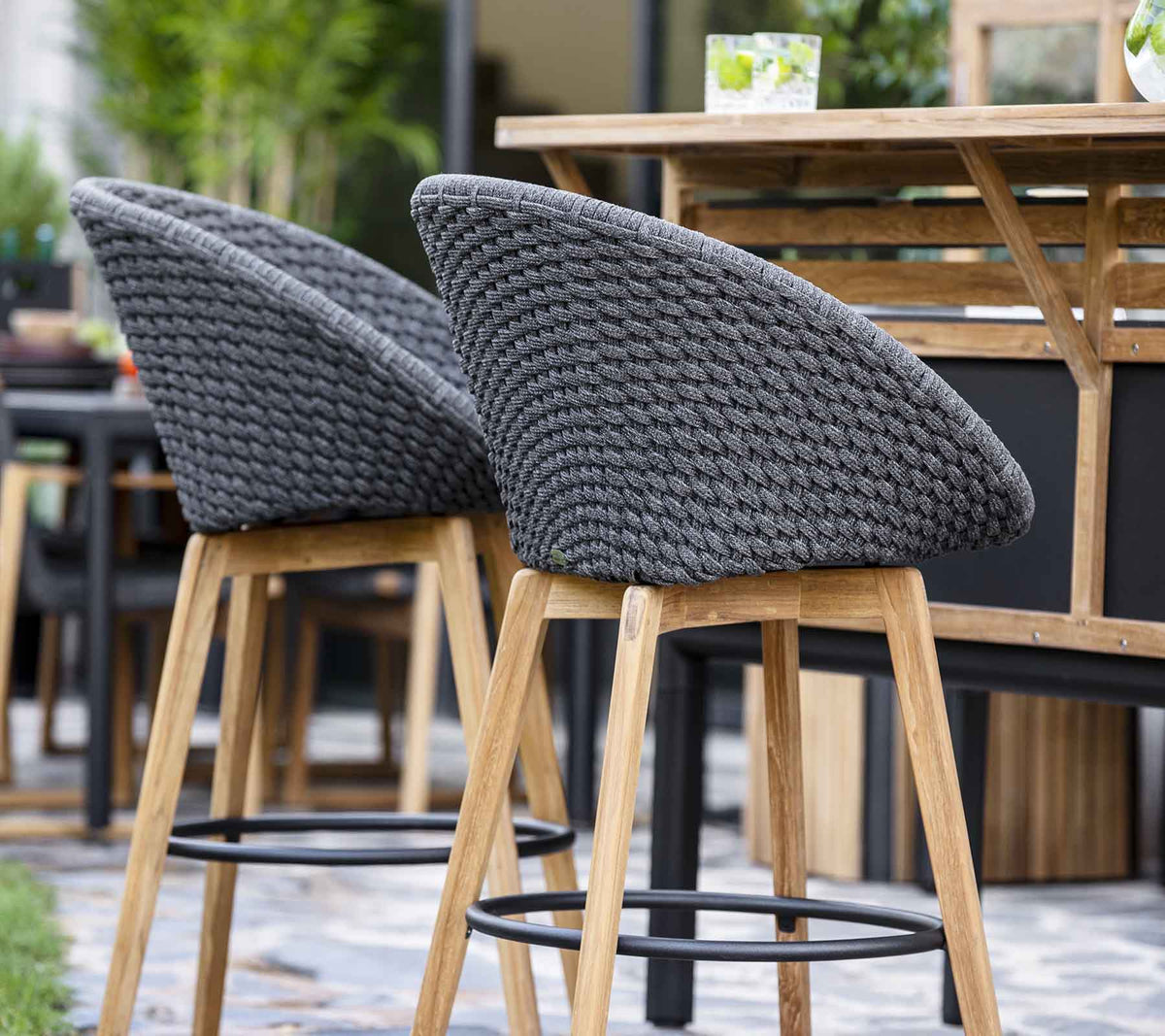 Cane-line Peacock barstol, teak