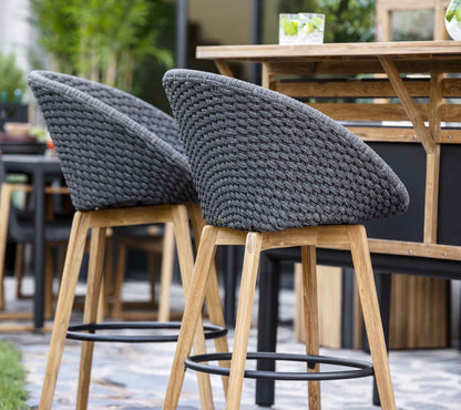Cane-line Peacock barstol, teak