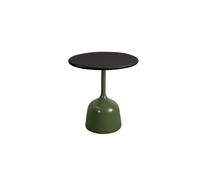 Cane-line Glaze sofabord liten – Olive green, semi glossy aluminium / Lava grey, semi glossy aluminium
