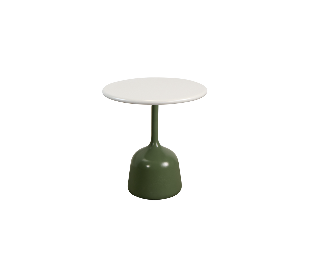 Cane-line Glaze sofabord liten – Olive green, semi glossy aluminium / Sand, semi glossy aluminium