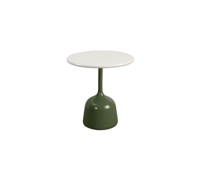 Cane-line Glaze sofabord liten – Olive green, semi glossy aluminium / Sand, semi glossy aluminium