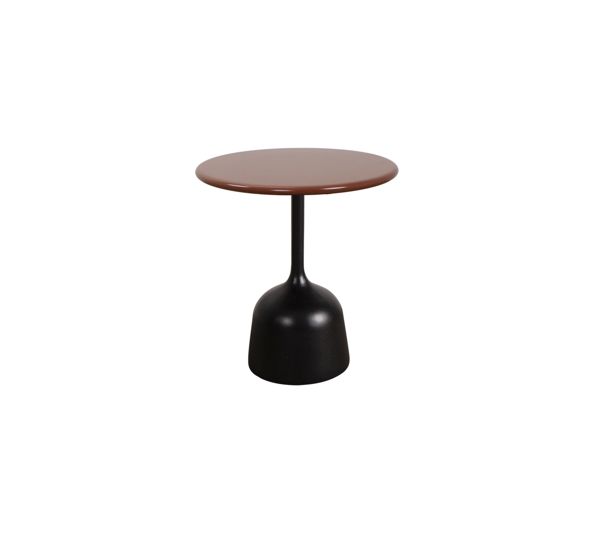 Cane-line Glaze sofabord liten – Lava grey, semi glossy aluminium / Desert red, semi glossy aluminium