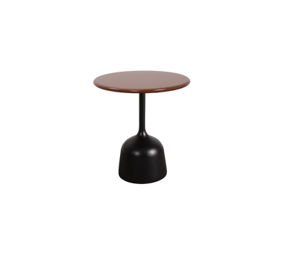 Cane-line Glaze sofabord liten – Lava grey, semi glossy aluminium / Desert red, semi glossy aluminium