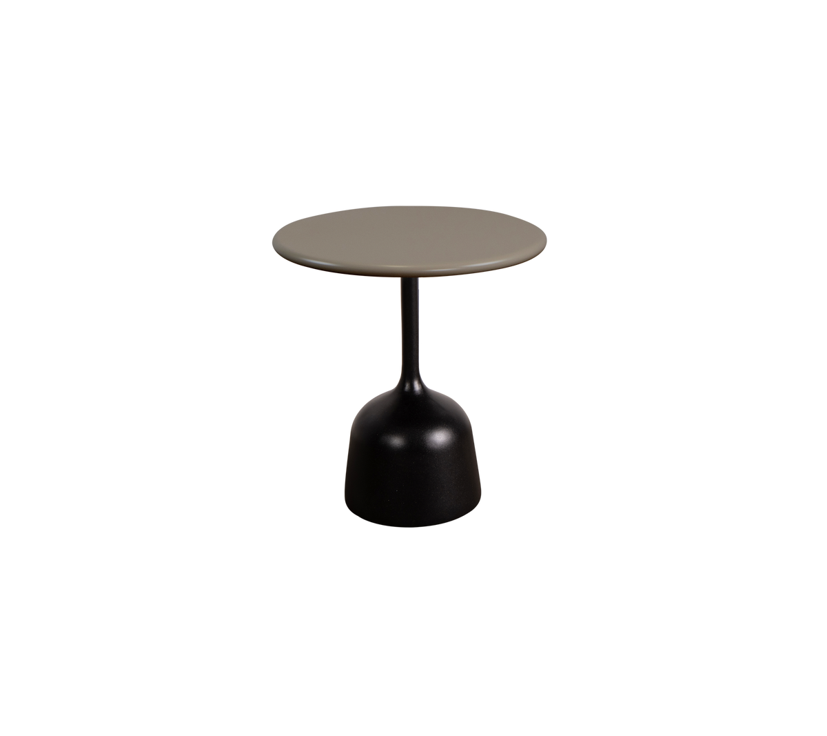 Cane-line Glaze sofabord liten – Lava grey, semi glossy aluminium / Taupe, semi glossy aluminium
