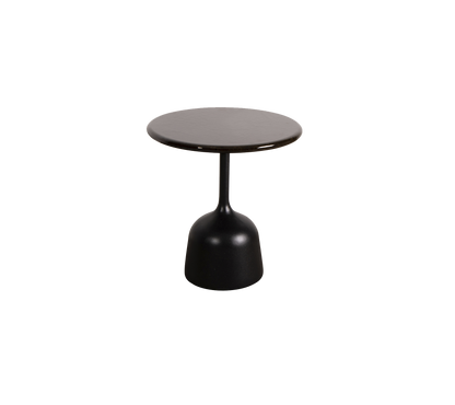 Cane-line Glaze sofabord liten – Lava grey, semi glossy aluminium / Black, glasert lavastein