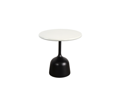 Cane-line Glaze sofabord liten – Lava grey, semi glossy aluminium / Sand, glasert lavastein