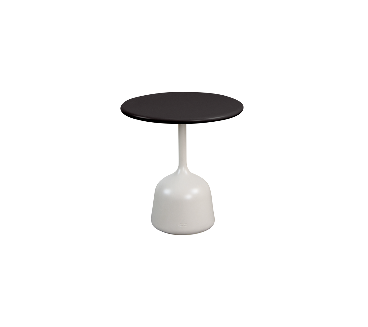Cane-line Glaze sofabord liten – Sand, semi glossy aluminium / Lava grey, semi glossy aluminium