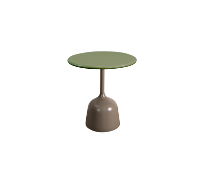 Cane-line Glaze sofabord liten – Taupe, semi glossy aluminium / Olive green, semi glossy aluminium