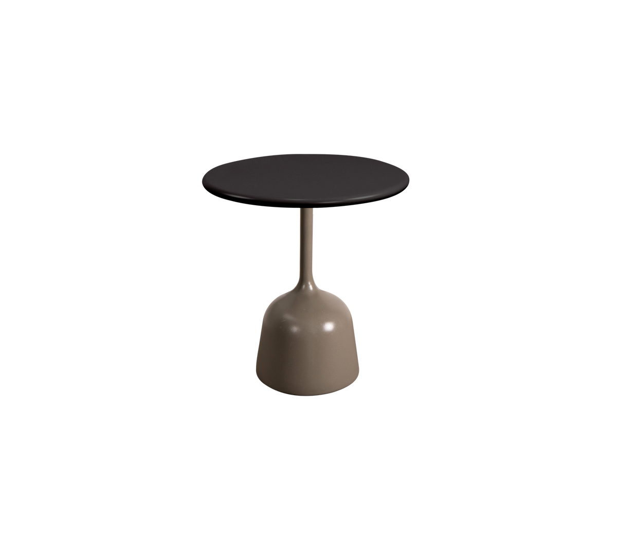 Cane-line Glaze sofabord liten – Taupe, semi glossy aluminium / Lava grey, semi glossy aluminium