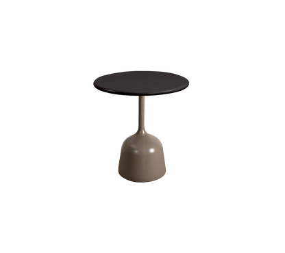 Cane-line Glaze sofabord liten – Taupe, semi glossy aluminium / Lava grey, semi glossy aluminium