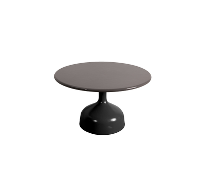 Cane-line Glaze sofabord stor – Lava grey, semi glossy aluminium / Taupe, glasert lavastein