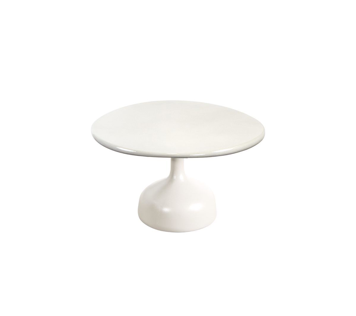 Cane-line Glaze sofabord stor – Sand, semi glossy aluminium / Sand, glasert lavastein