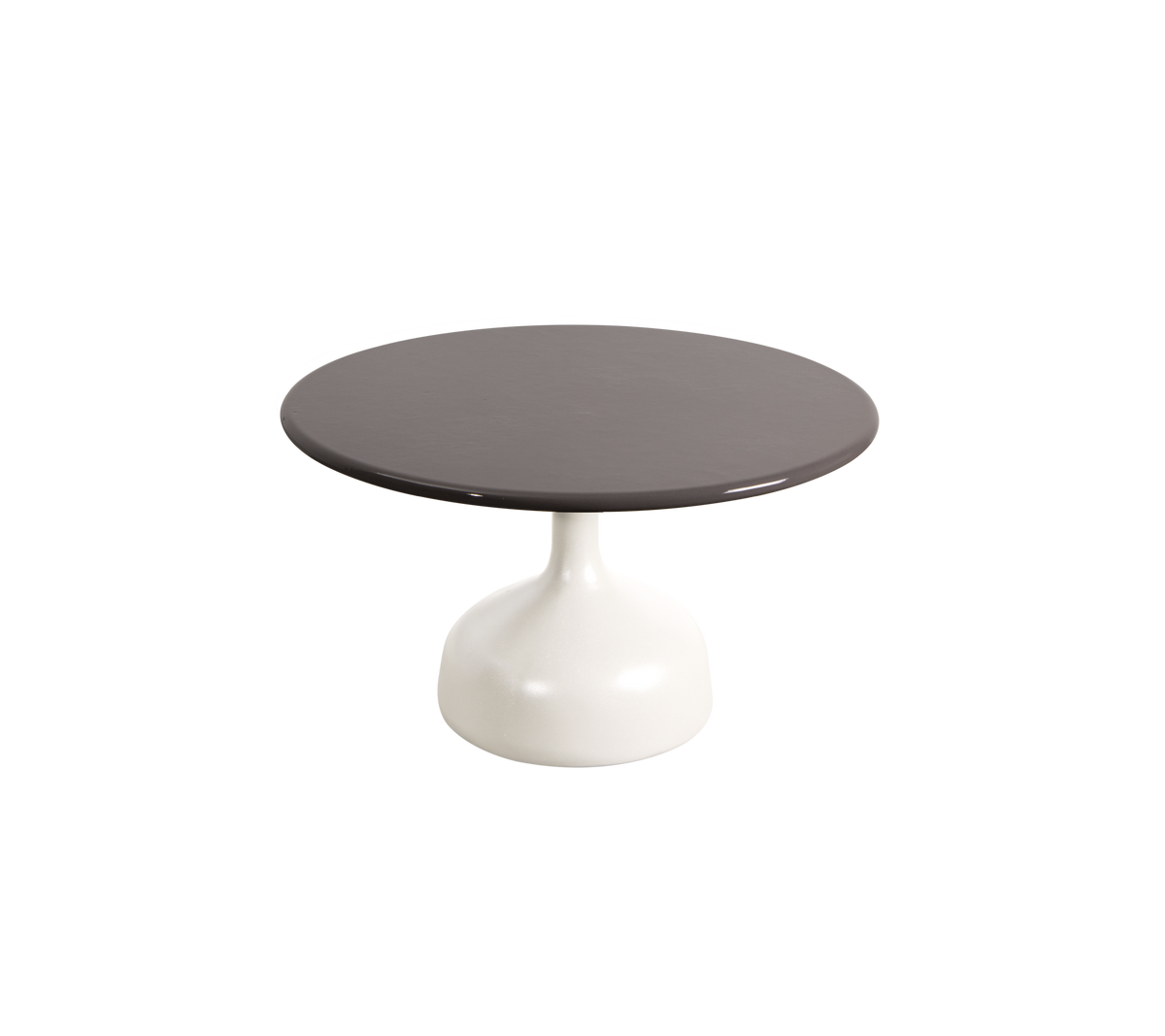 Cane-line Glaze sofabord stor – Sand, semi glossy aluminium / Taupe, glasert lavastein