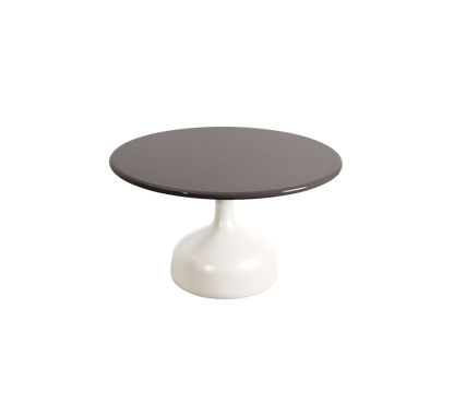 Cane-line Glaze sofabord stor – Sand, semi glossy aluminium / Taupe, glasert lavastein
