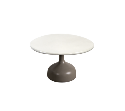 Cane-line Glaze sofabord stor – Taupe, semi glossy aluminium / Sand, glasert lavastein