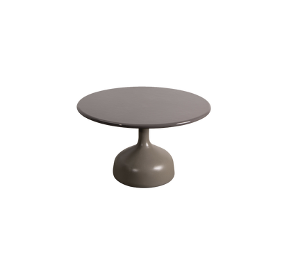 Cane-line Glaze sofabord stor – Taupe, semi glossy aluminium / Taupe, glasert lavastein