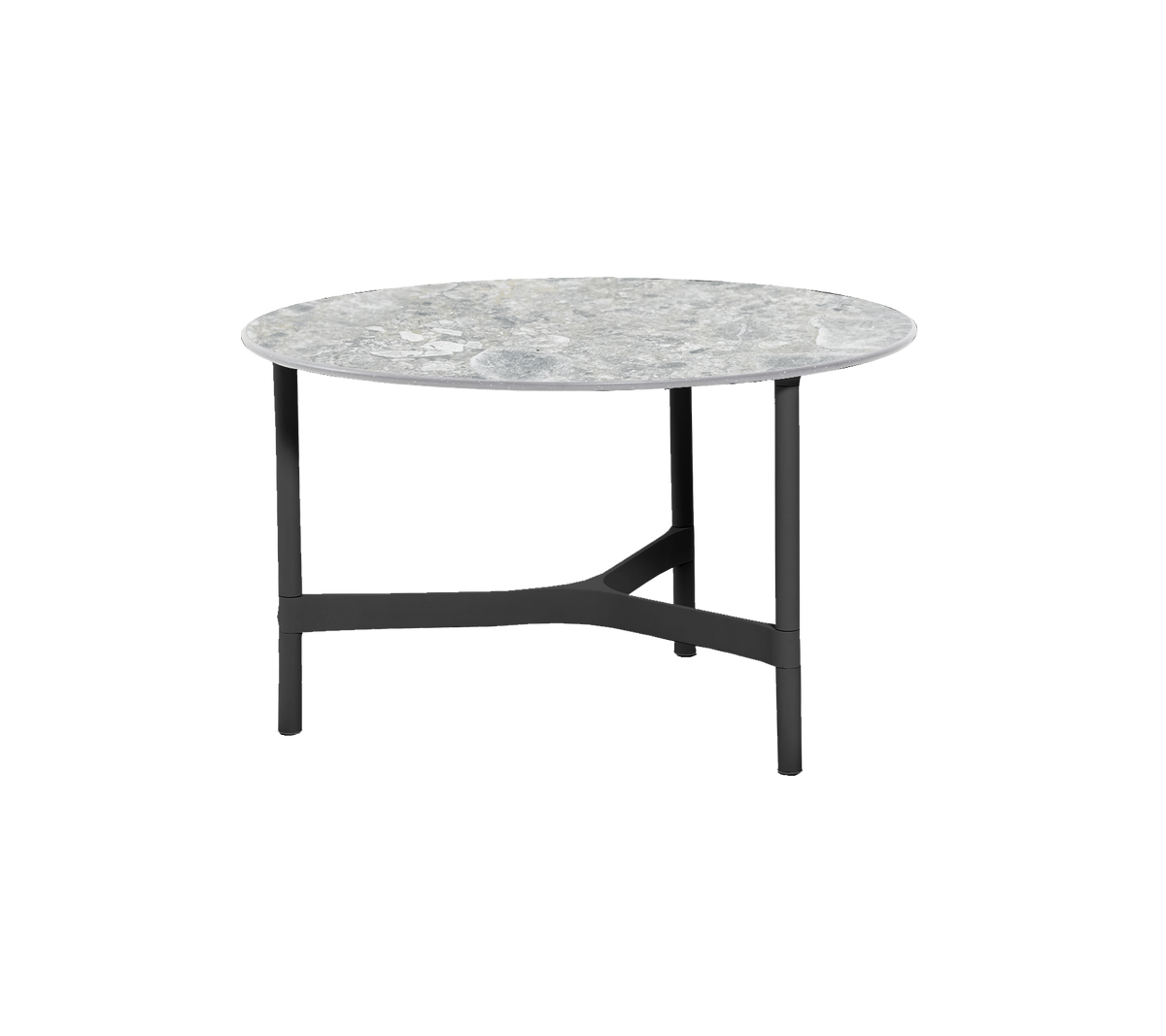 Cane-line Twist sofabord medium Ø70 cm. Velg understell og bordplate