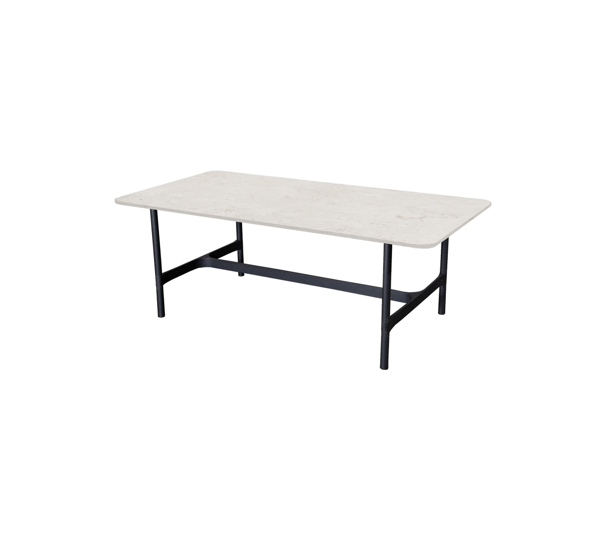 Cane-line Twist sofabord rektangulært 120×60 cm. Velg understell og bordplate