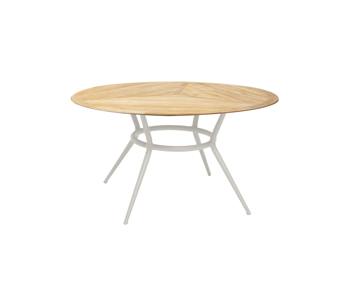 Cane-line Joy spisebord Ø120 cm, teak. Velg understell