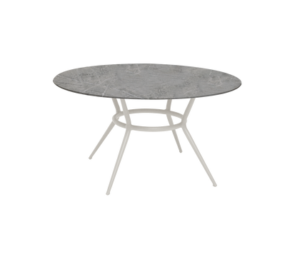 Cane-line Joy spisebord Ø144 cm – Sand, aluminium / Taupe, keramikk