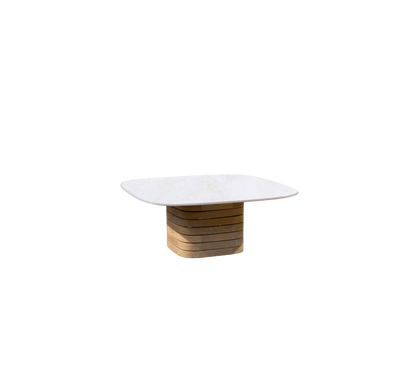 Cane-line Mellow sofabord 90×90 cm, teak understell