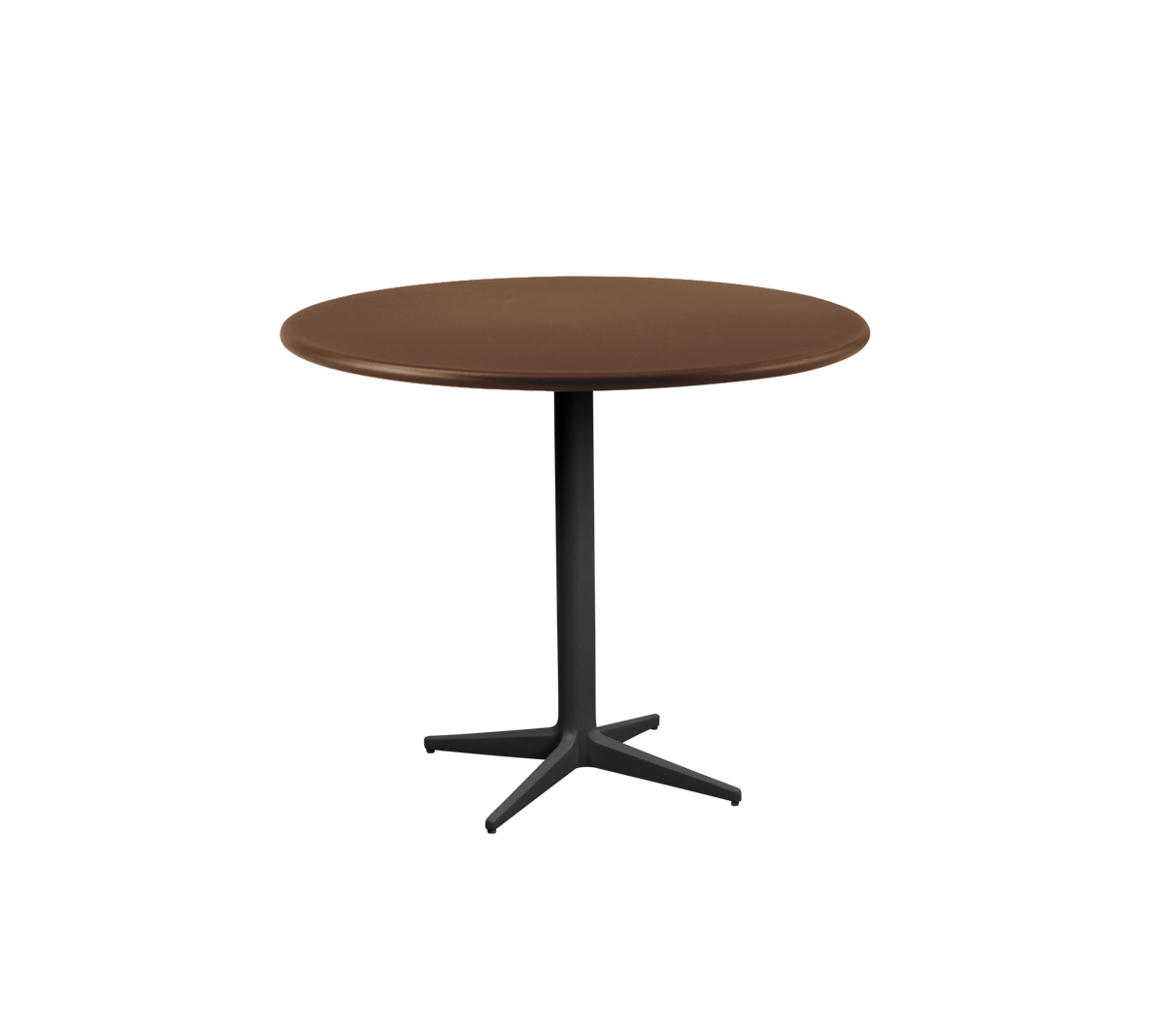 Cane-line Drop kafébord Ø 80 cm – Lava grey, aluminium / Desert red, aluminium
