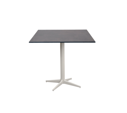 Cane-line Drop kafébord 75×75 cm – Sand, aluminium / Dark grey structure, kompaktlaminat
