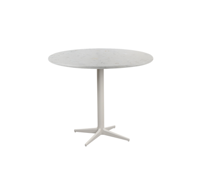 Cane-line Drop kafébord Ø 80 cm – Sand, aluminium / Sand multi colour, HI-Core