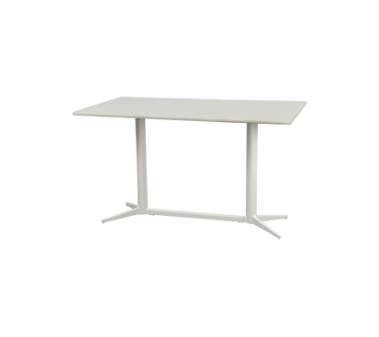 Cane-line Drop kafébord 130×75 cm – Sand, aluminium / Sand, aluminium