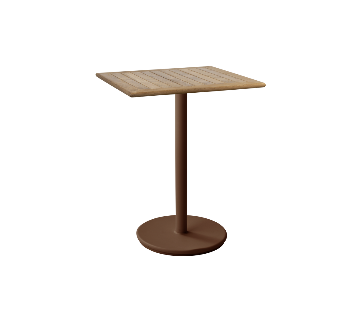 Cane-line Go kafébord 72×72 cm, teak. Velg understell