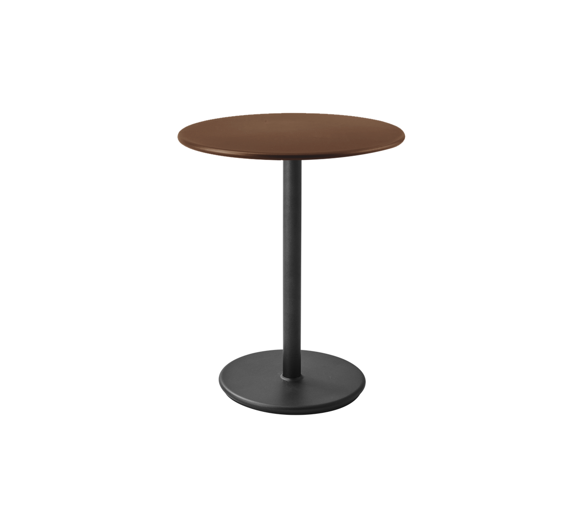 Cane-line Go kafébord Ø60 cm – Lava grey, aluminium / Desert red, aluminium