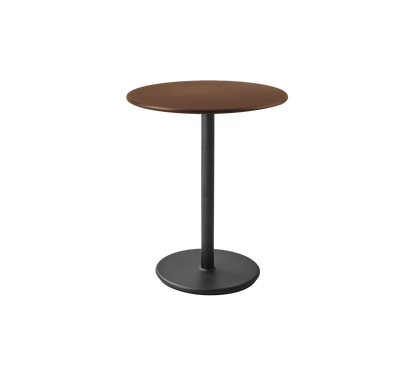 Cane-line Go kafébord Ø60 cm – Lava grey, aluminium / Desert red, aluminium
