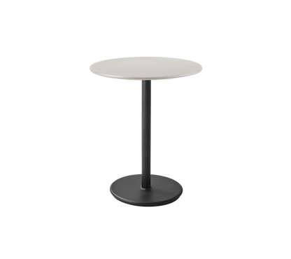 Cane-line Go kafébord Ø60 cm – Lava grey, aluminium / Sand, aluminium
