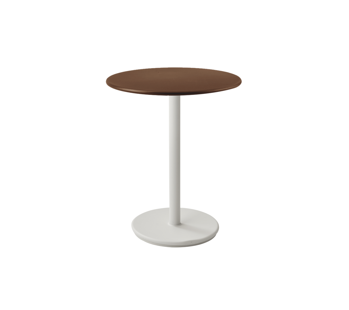 Cane-line Go kafébord Ø60 cm – Sand, aluminium / Desert red, aluminium