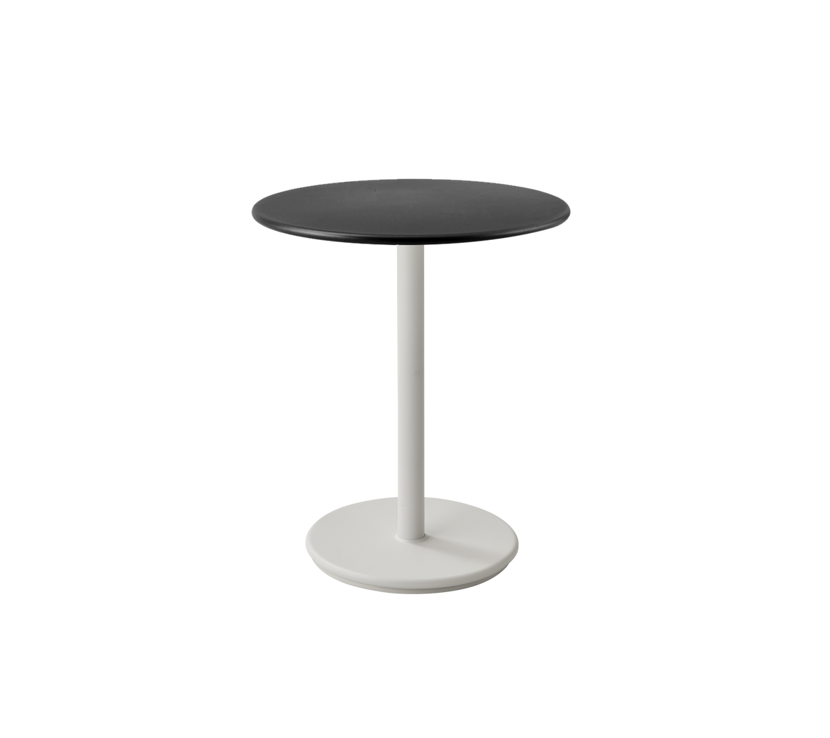 Cane-line Go kafébord Ø60 cm – Sand, aluminium / Lava grey, aluminium