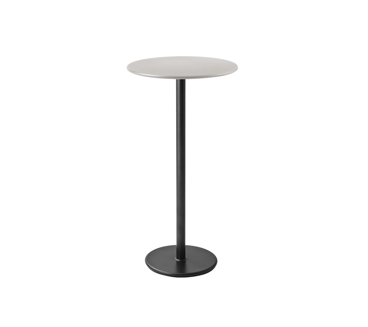 Cane-line Go barbord Ø60 cm. Velg understell og bordplate