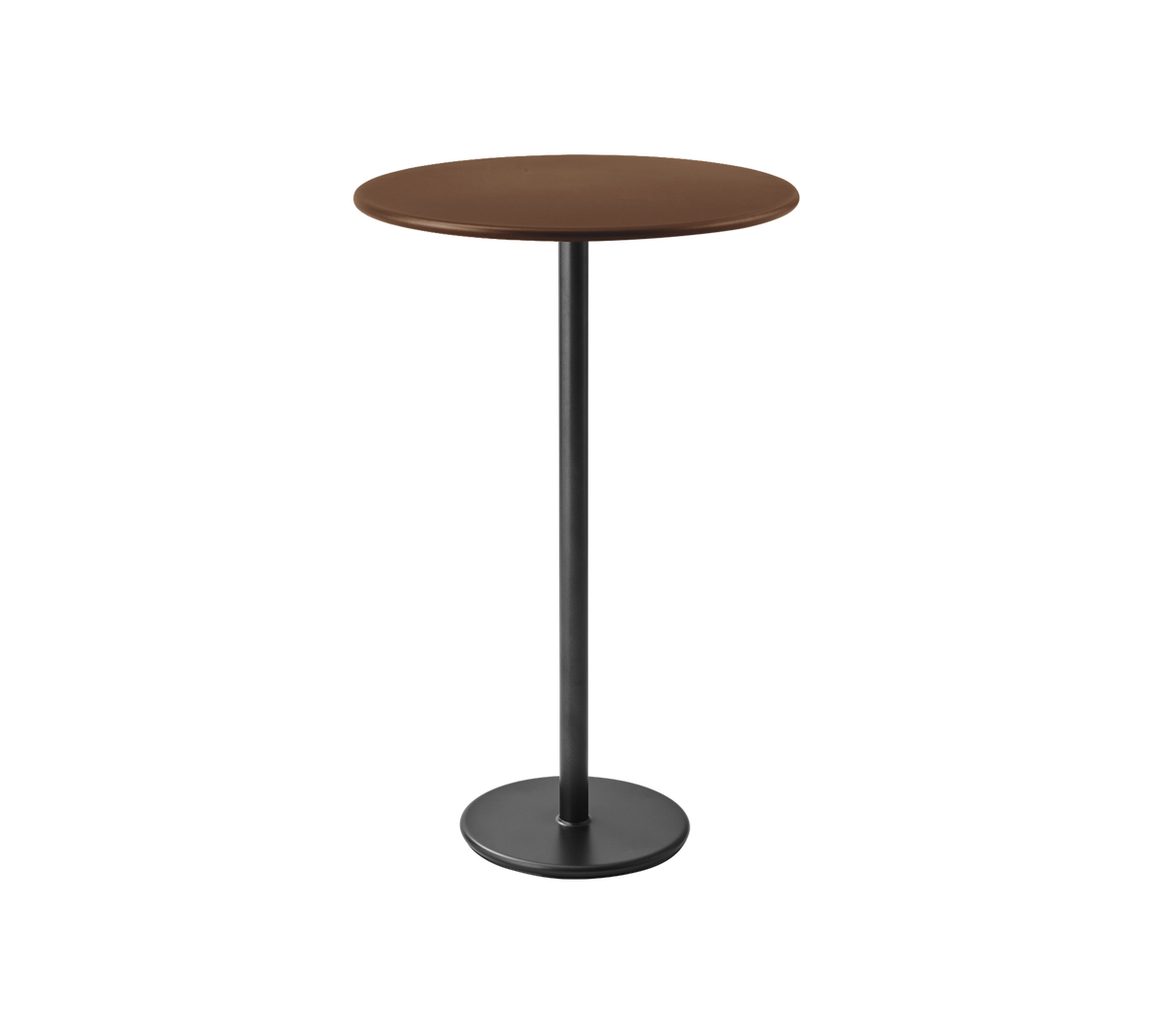 Cane-line Go barbord Ø80 cm – Lava grey, aluminium / Desert red, aluminium