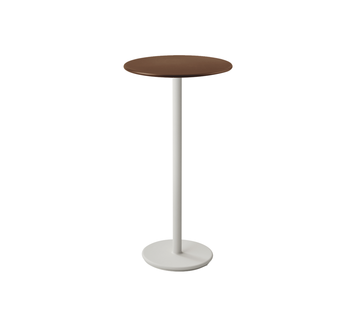Cane-line Go barbord Ø60 cm – Sand, aluminium / Desert red, aluminium