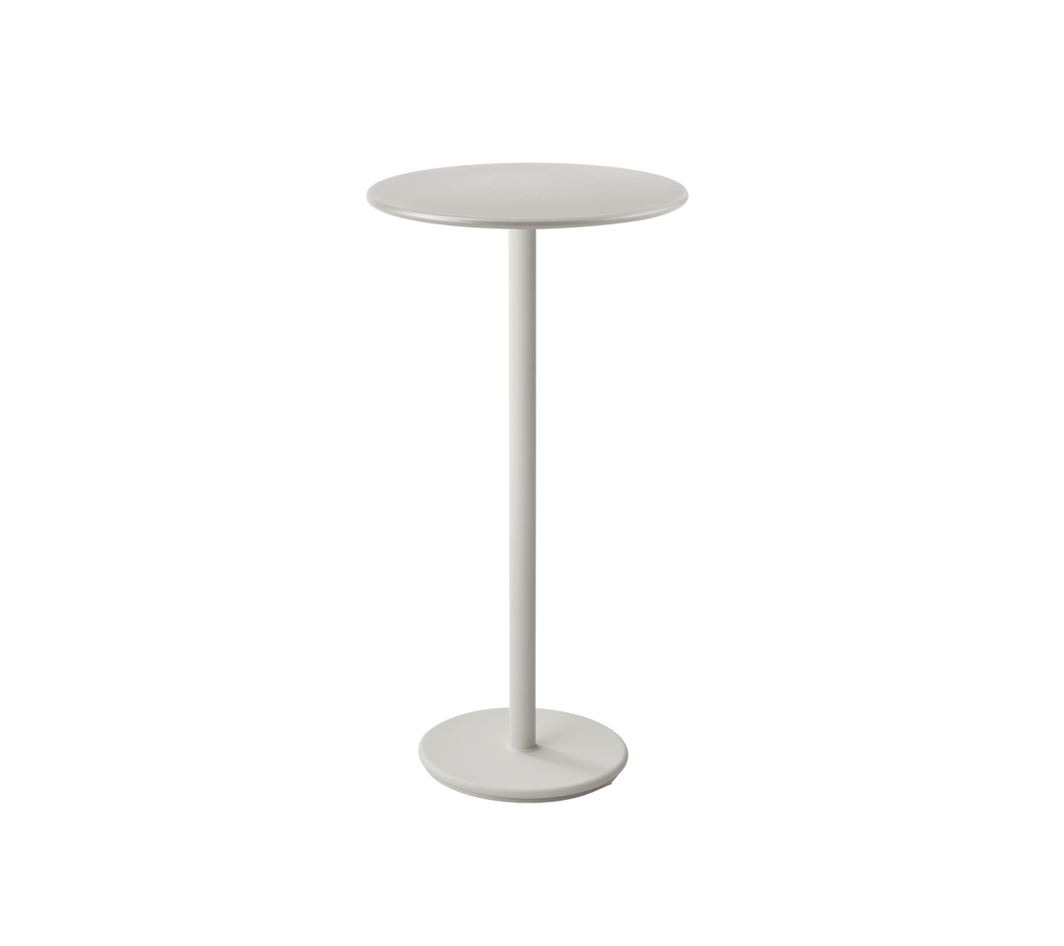 Cane-line Go barbord Ø60 cm – Sand, aluminium / Sand, aluminium