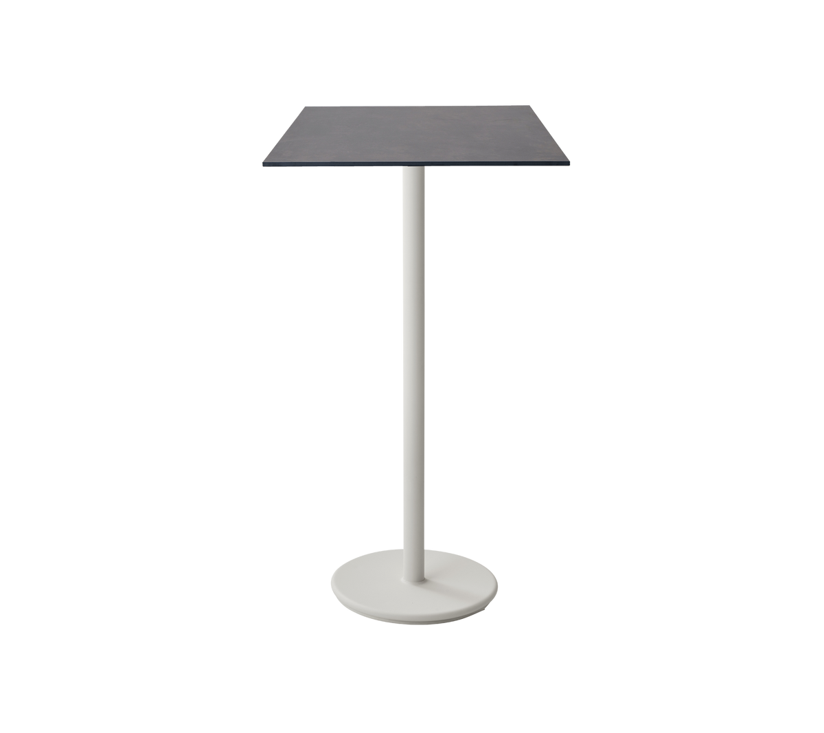 Cane-line Go barbord 75×75 cm – Sand, aluminium / Dark grey structure, kompaktlaminat