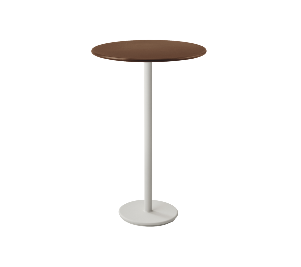 Cane-line Go barbord Ø80 cm – Sand, aluminium / Desert red, aluminium