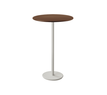 Cane-line Go barbord Ø80 cm – Sand, aluminium / Desert red, aluminium