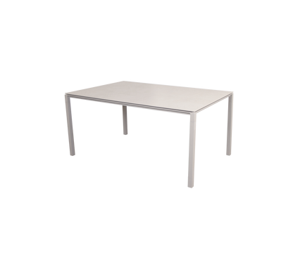 Cane-line Pure spisebord 150×90 cm – Sand, aluminium / Toscana sand, keramikk