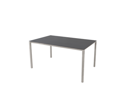 Cane-line Pure spisebord 150×90 cm – Taupe, aluminium / Nero black, keramikk