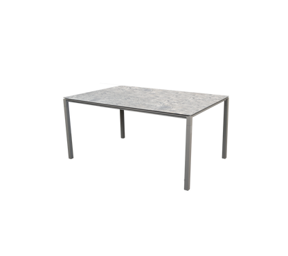 Cane-line Pure spisebord 150×90 cm – Taupe, aluminium / Multi colour, keramikk